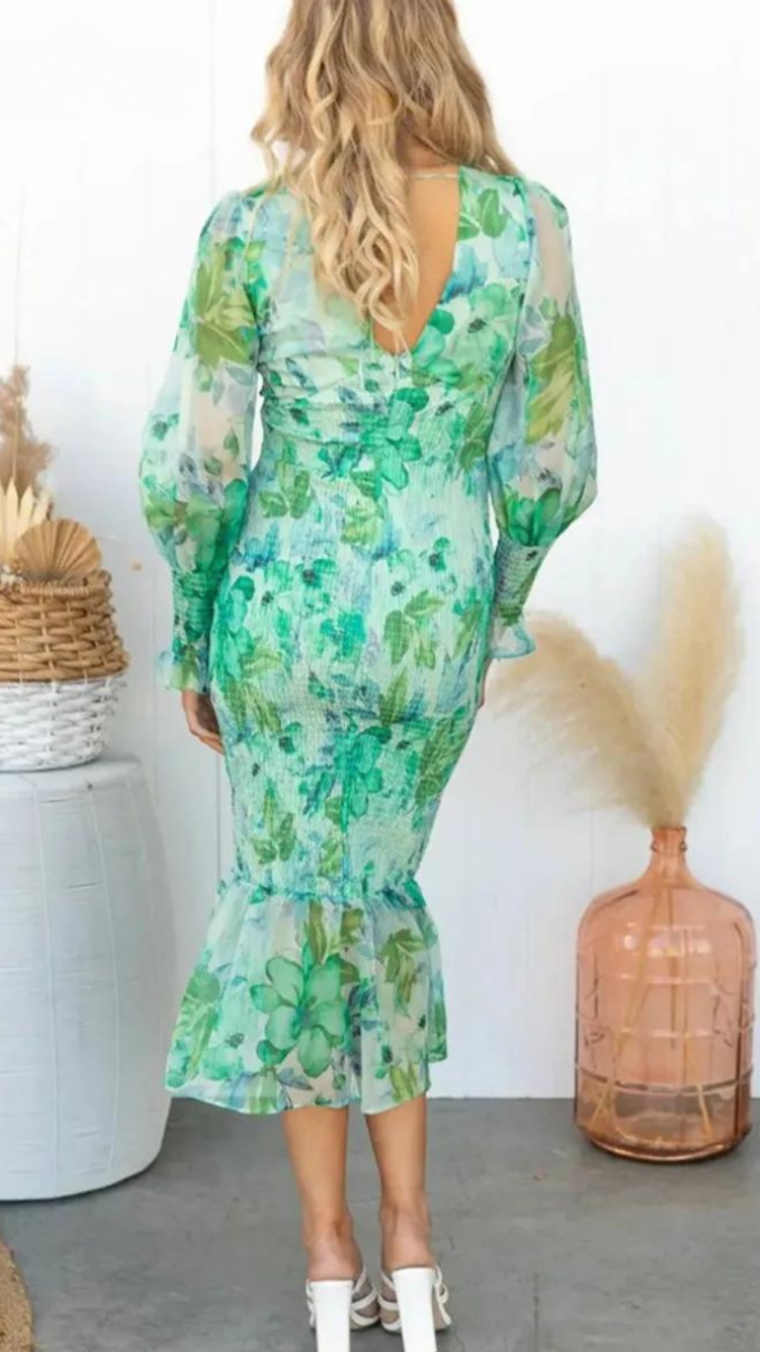 Esme | Midikleid mit Blumendruck für warme Sommertage