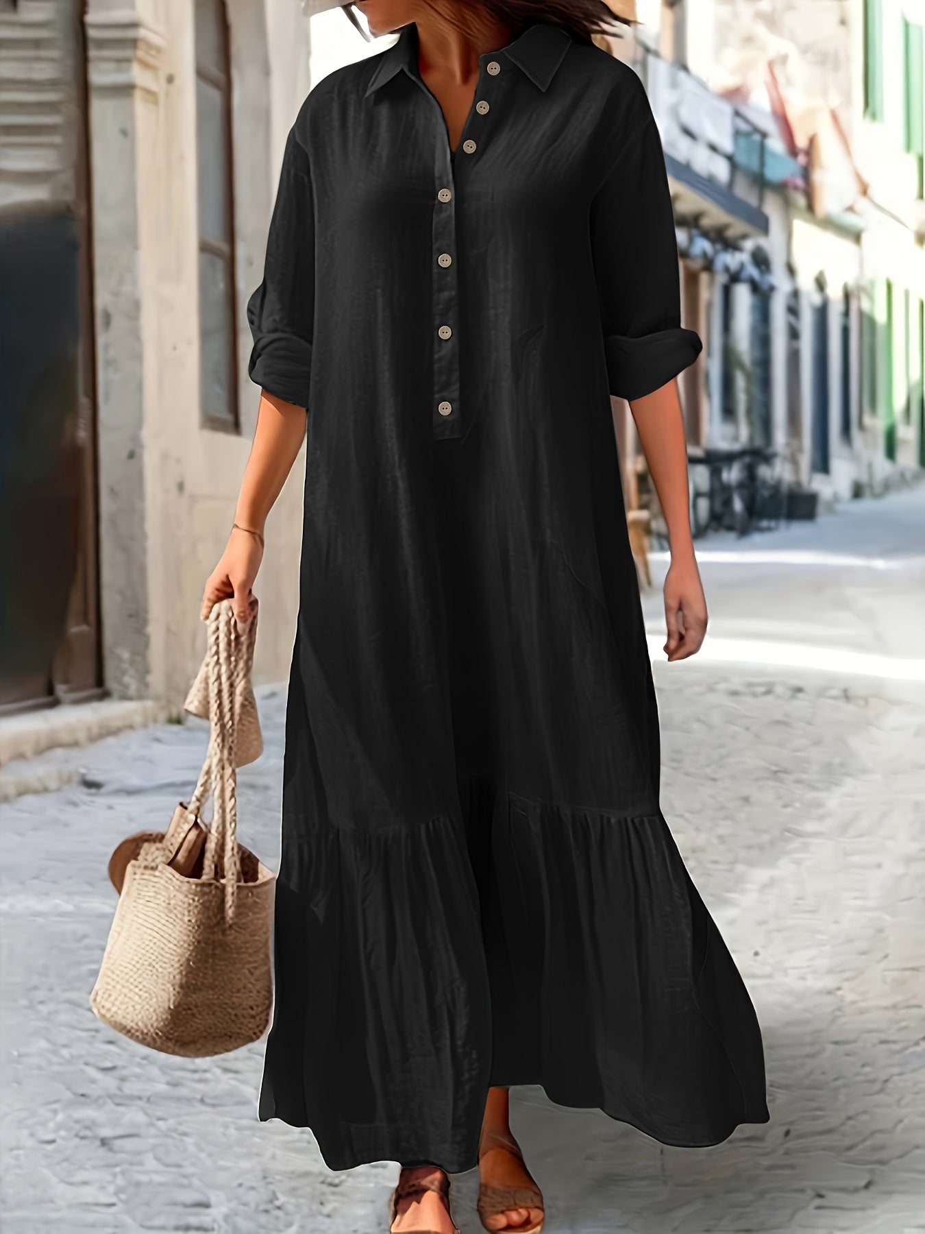 Ayla | Leichtes Sommerkleid mit V-Ausschnitt