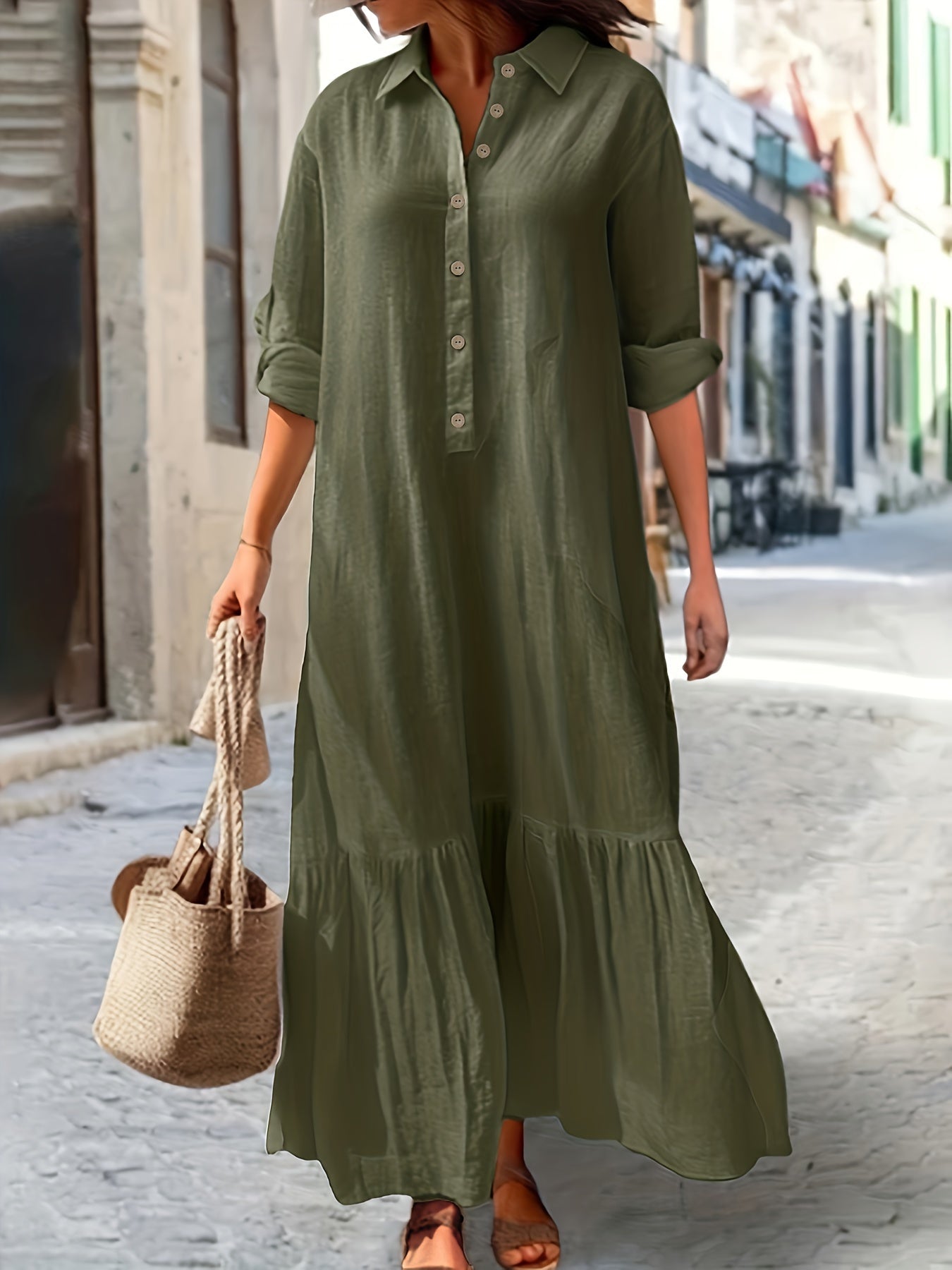 Ayla | Leichtes Sommerkleid mit V-Ausschnitt