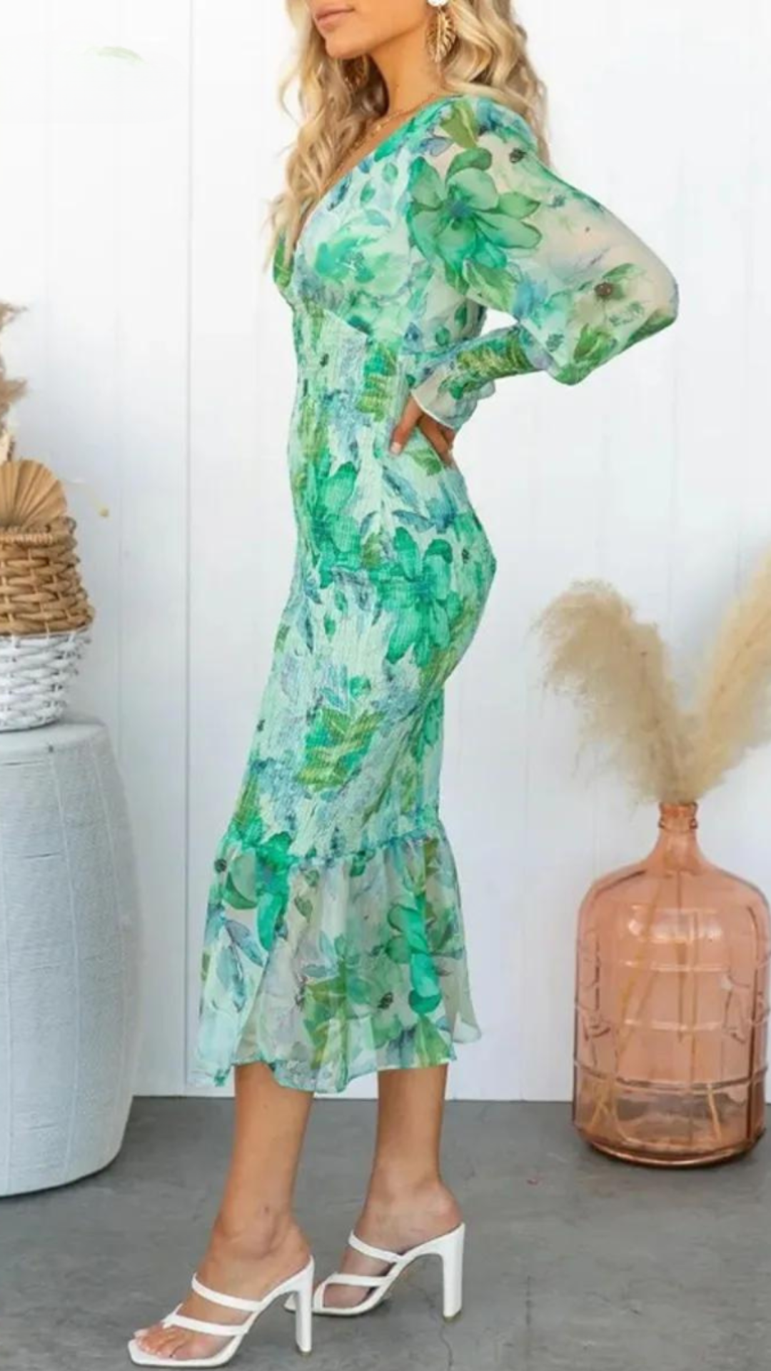 Esme | Midikleid mit Blumendruck für warme Sommertage