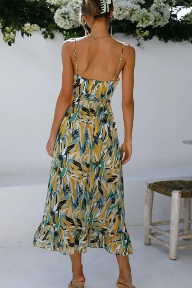 Sarina | Luftiges und elegantes Midikleid für stilvolle Sommertage