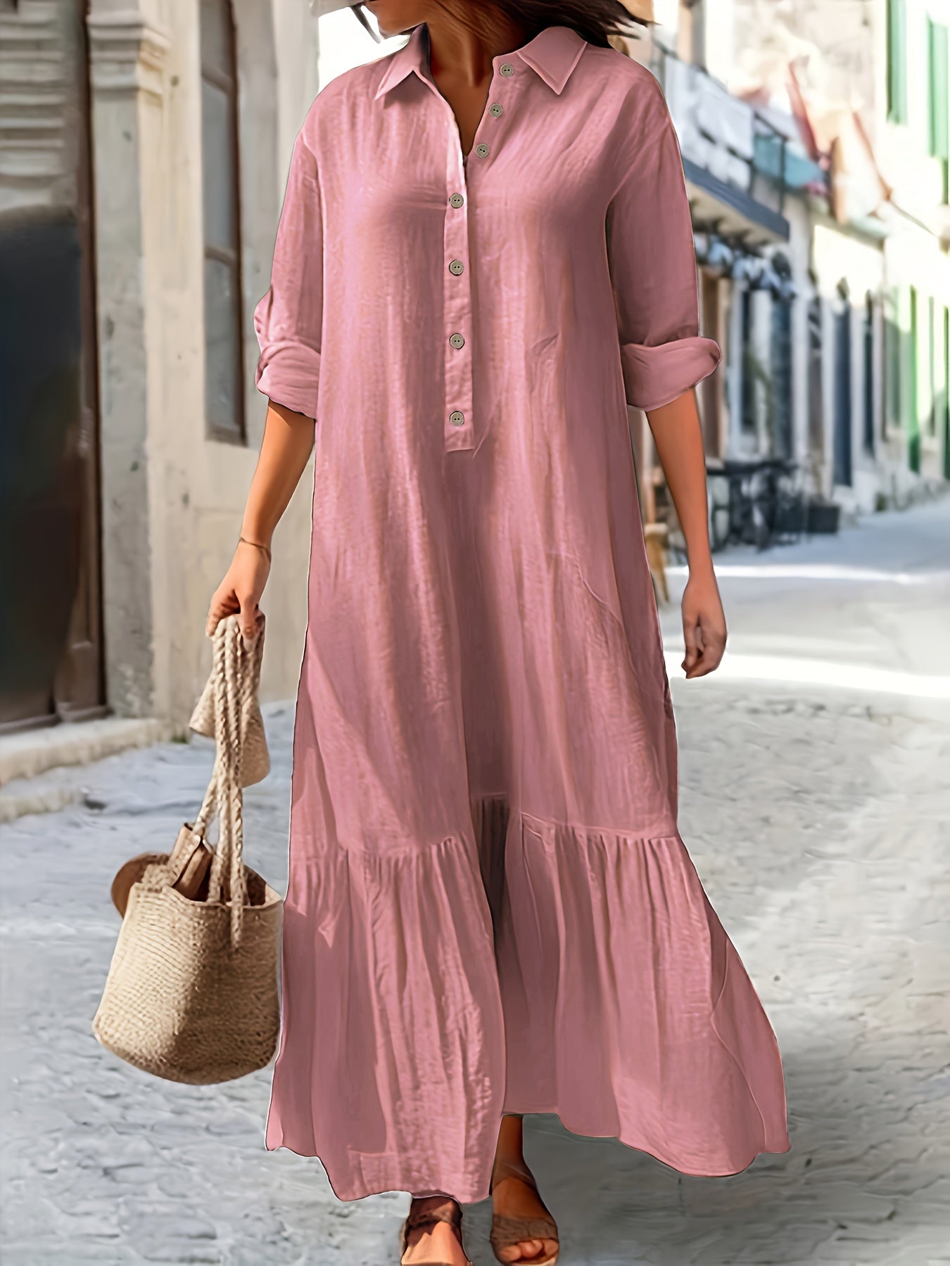 Ayla | Leichtes Sommerkleid mit V-Ausschnitt