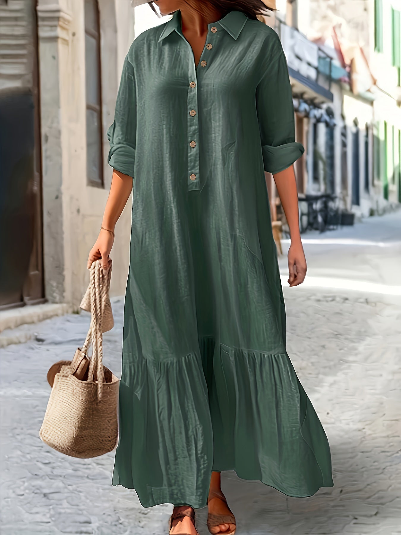 Ayla | Leichtes Sommerkleid mit V-Ausschnitt