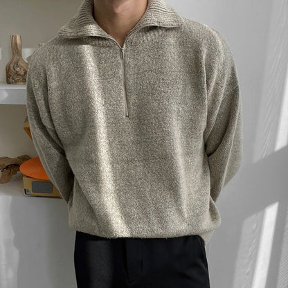 Alexander 1/4 Pullover aus weichem Stoff