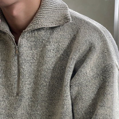 Alexander 1/4 Pullover aus weichem Stoff