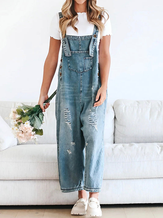 Tilda | Verstellbarer Jeans-Overall im lässigen Look