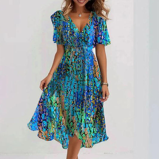 Andrea | Luftiges Freizeitkleid mit Muster