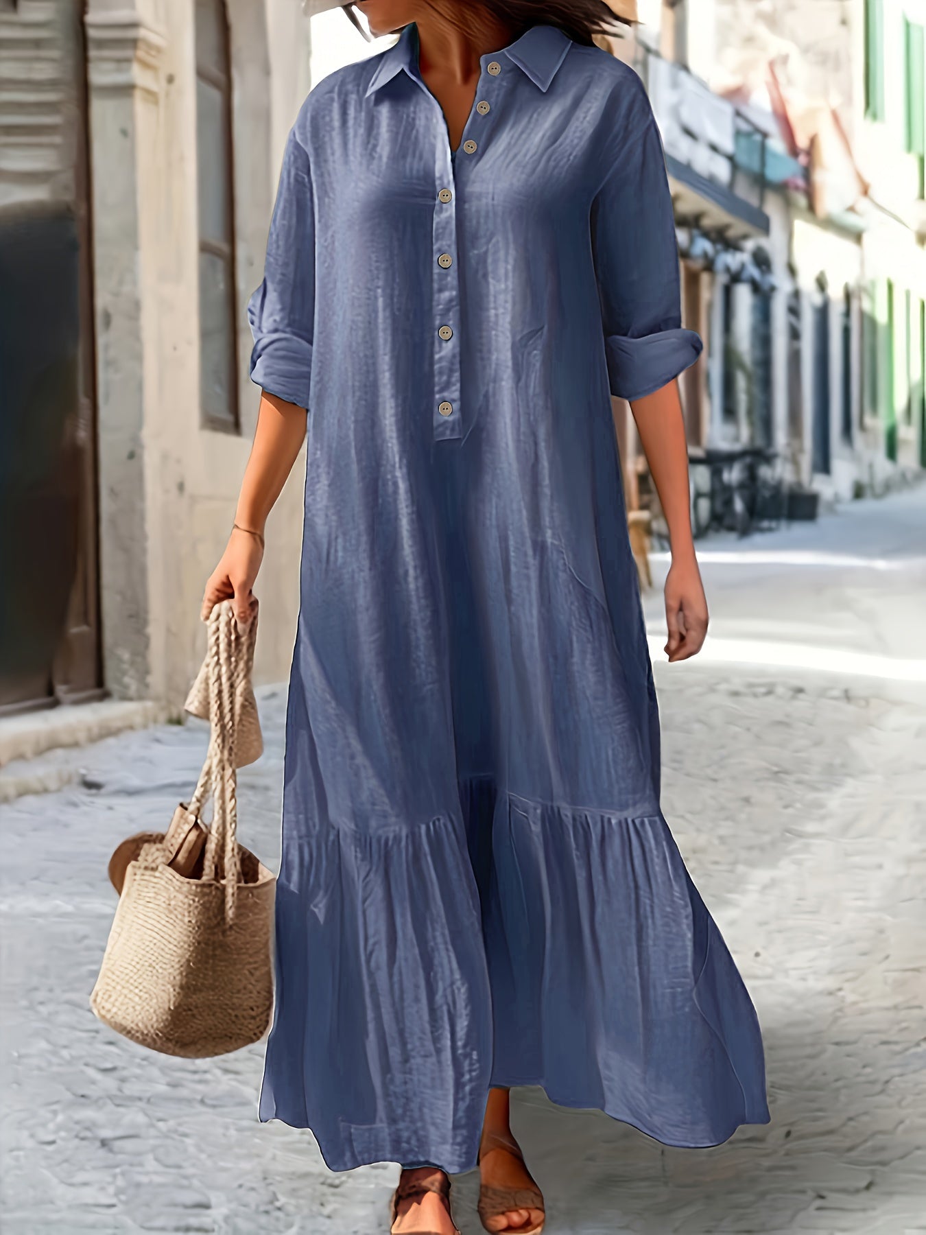 Ayla | Leichtes Sommerkleid mit V-Ausschnitt