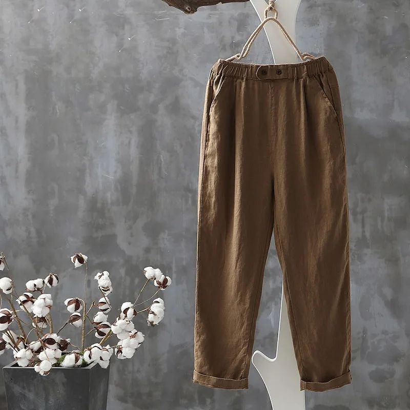 Maureen | Freizeithose aus Baumwolle und Leinen