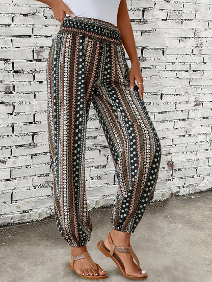 Marit Ethnische grafische Boho-Hose für trendige Festival-Looks