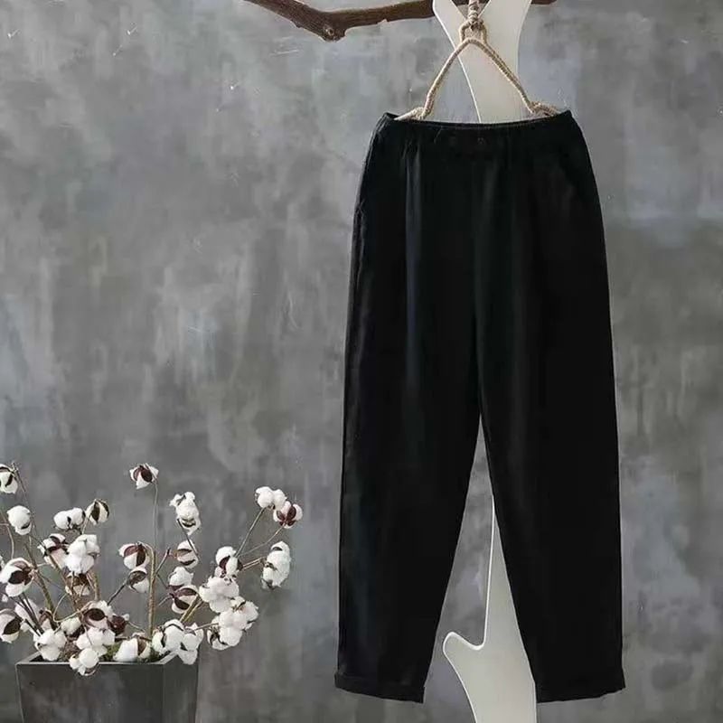 Maureen | Freizeithose aus Baumwolle und Leinen