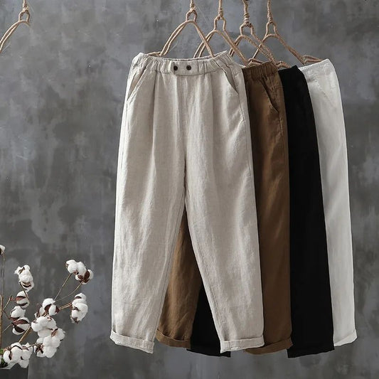 Maureen | Freizeithose aus Baumwolle und Leinen