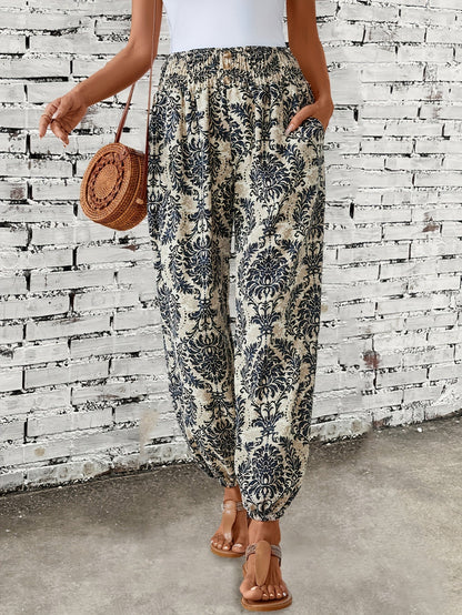 Marit Ethnische grafische Boho-Hose für trendige Festival-Looks