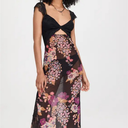 REGINE | Geblümtes Kleid mit schönem Druck