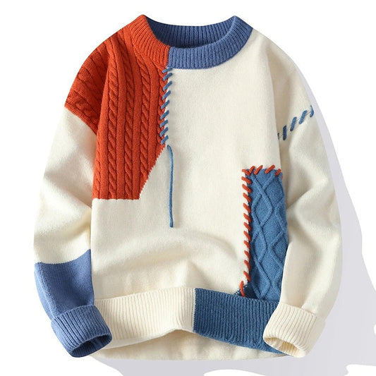 Apollo | Elementarer Pullover mit modernem Patchwork-Stil