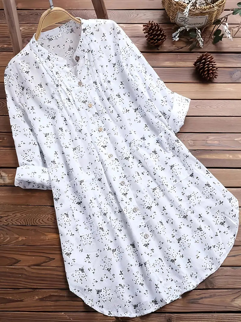 Azira | Lockere Damenbluse mit Blumenmuster