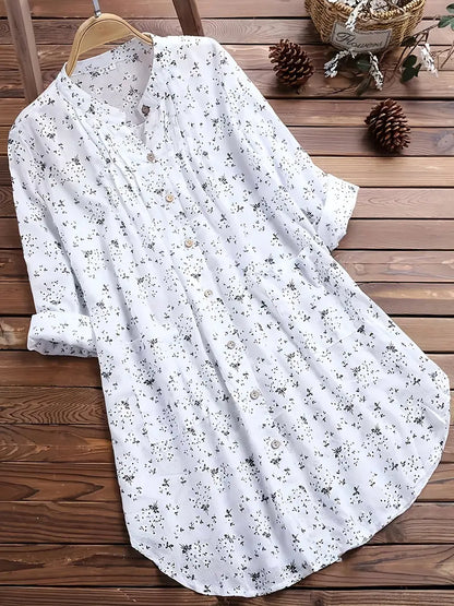 Azira | Lockere Damenbluse mit Blumenmuster