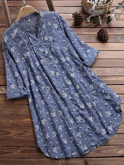 Azira | Lockere Damenbluse mit Blumenmuster
