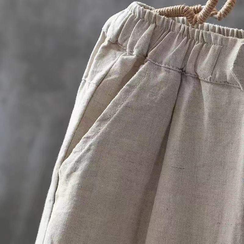 Maureen | Freizeithose aus Baumwolle und Leinen