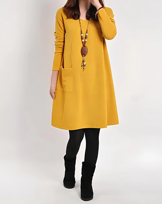 Amaya | Gemütliches Taschenkleid für Alltag und Freizeit