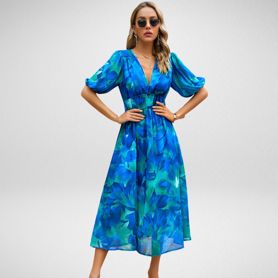Rachel | Kleid mit V-Ausschnitt und Charme