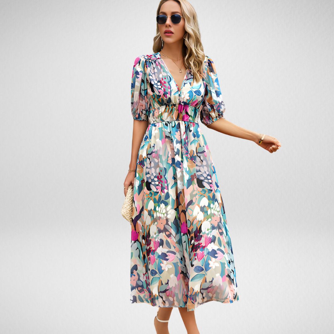 Rachel | Kleid mit V-Ausschnitt und Charme