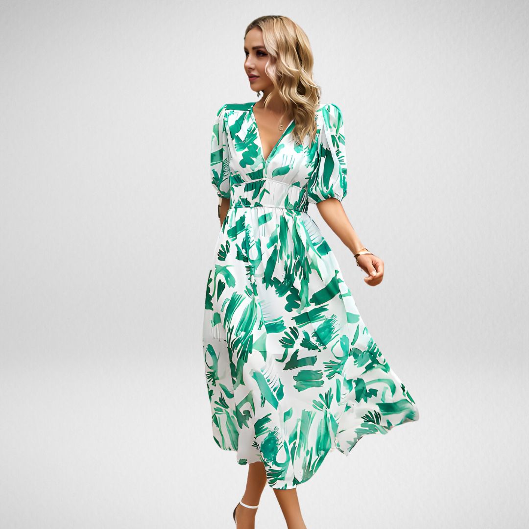 Rachel | Kleid mit V-Ausschnitt und Charme