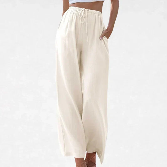 NOORA | Leichte Freizeithose aus Leinen mit Gummibund
