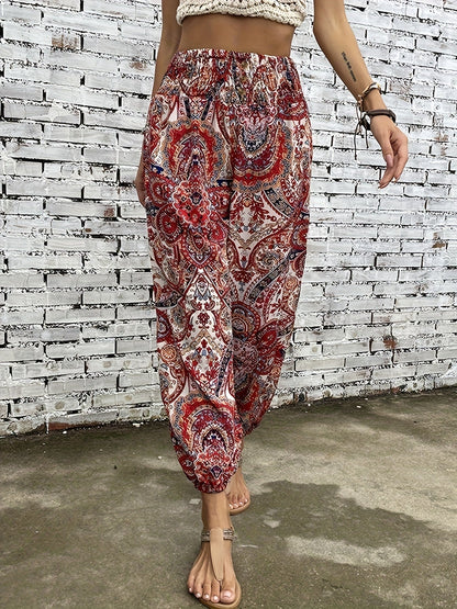 Marit Ethnische grafische Boho-Hose für trendige Festival-Looks