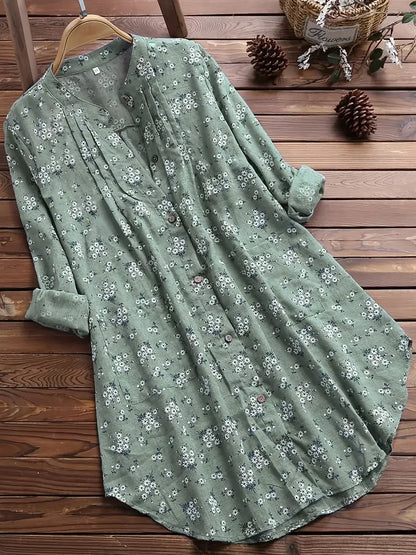 Azira | Lockere Damenbluse mit Blumenmuster
