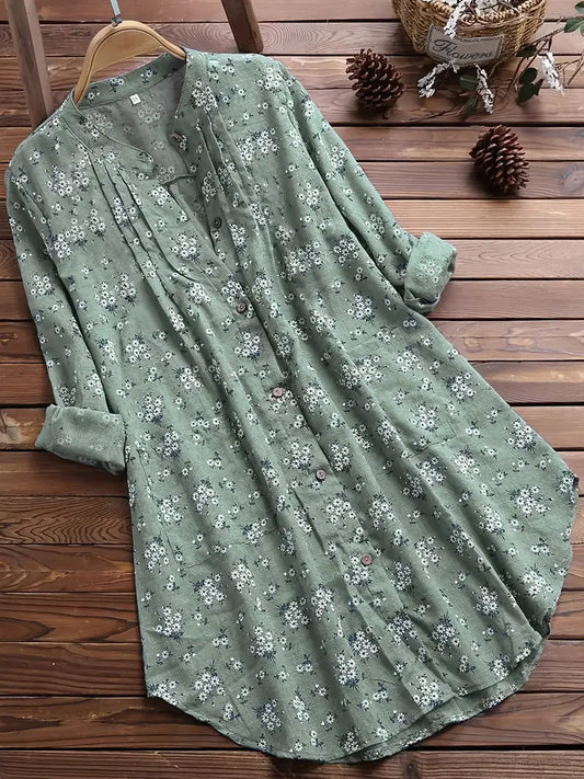 Azira | Lockere Damenbluse mit Blumenmuster